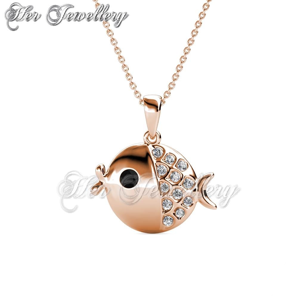 Swarovski Crystals Little Fugu Pendant - Her Jewellery