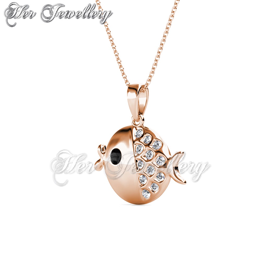 Swarovski Crystals Little Fugu Pendant - Her Jewellery