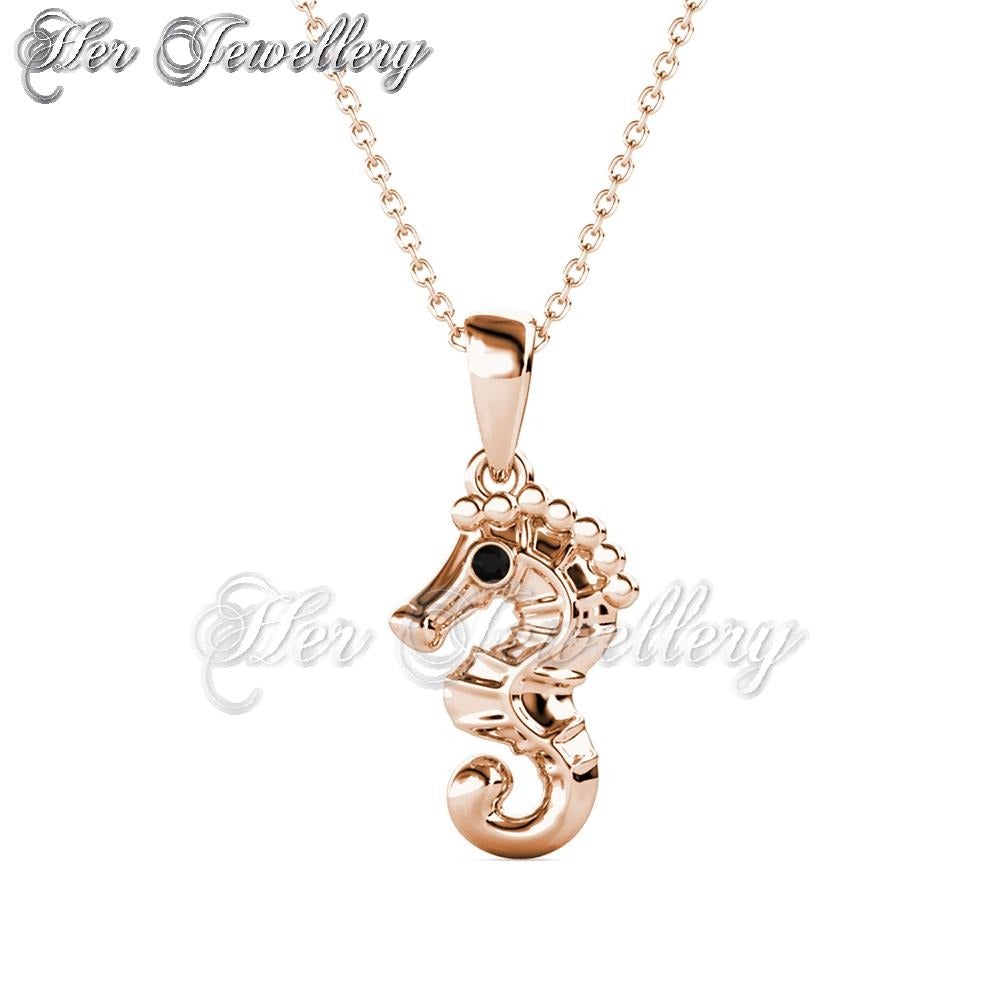 Swarovski Crystals Seahorse Pendant - Her Jewellery