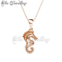 Swarovski Crystals Seahorse Pendant - Her Jewellery