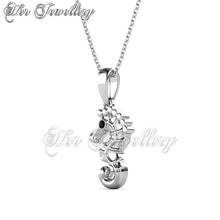 Swarovski Crystals Seahorse Pendant - Her Jewellery