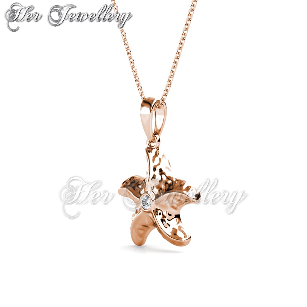 Swarovski Crystals Little Starfish Pendant - Her Jewellery