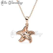 Swarovski Crystals Little Starfish Pendant - Her Jewellery