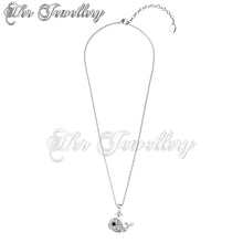 Swarovski Crystals Little Whale Pendant - Her Jewellery