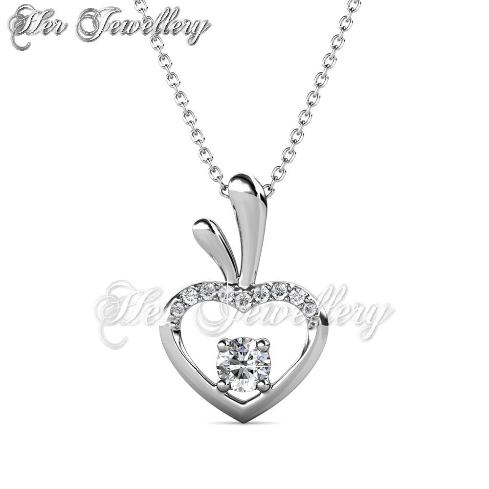 Swarovski Crystals Love Apple Pendant - Her Jewellery