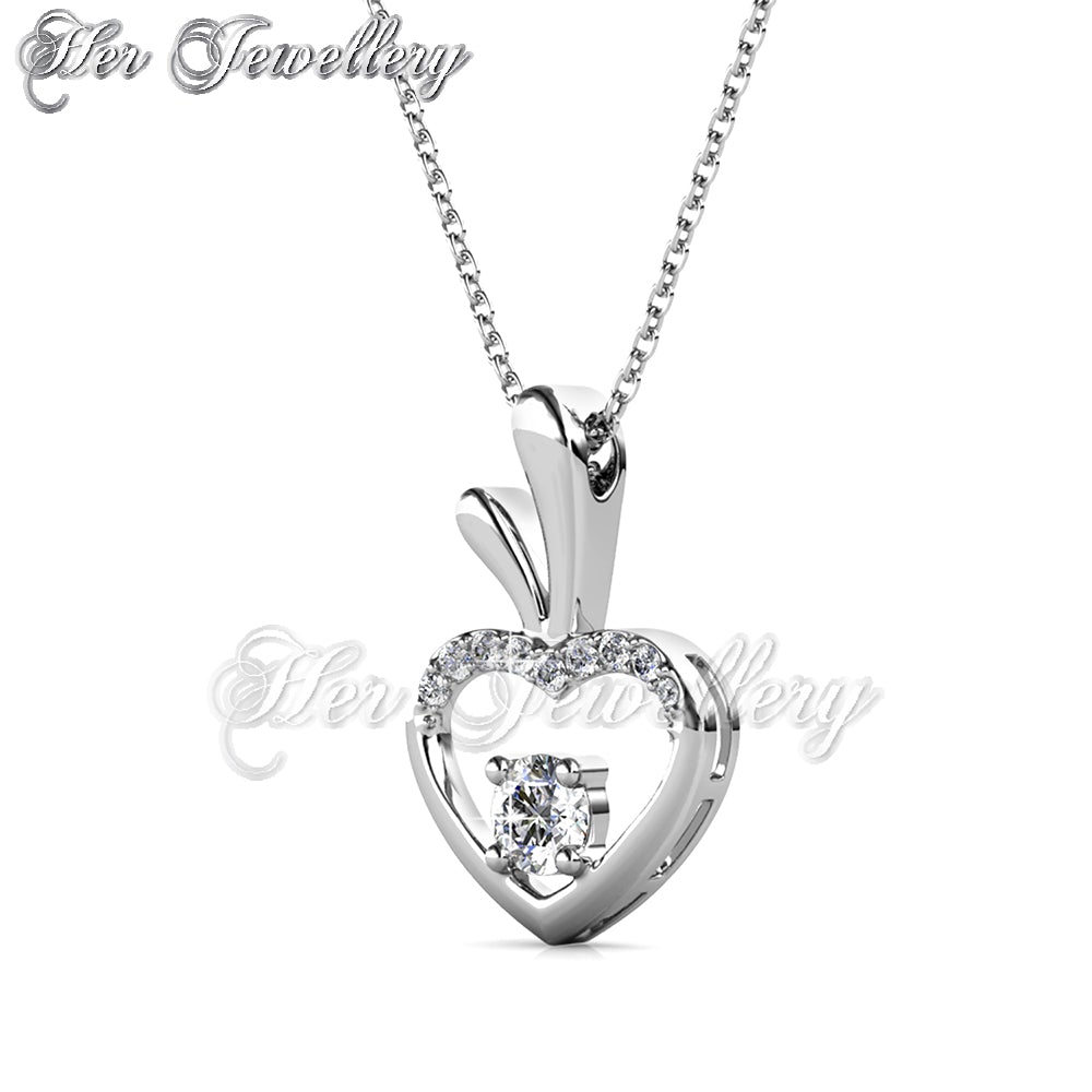 Swarovski Crystals Love Apple Pendant - Her Jewellery