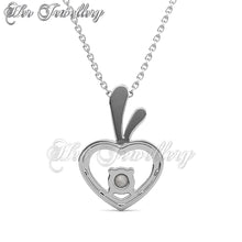 Swarovski Crystals Love Apple Pendant - Her Jewellery