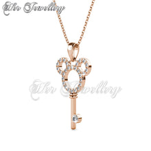 Swarovski Crystals Micky Key Pendant - Her Jewellery