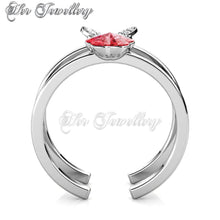 Swarovski Crystals Butterfly Petal Ring - Her Jewellery