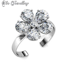 Swarovski Crystals Crystal Petal Ring - Her Jewellery