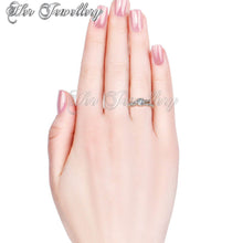 Swarovski Crystals Crystaline Bow Ring (Rose Gold) - Her Jewellery