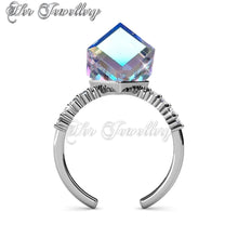 Swarovski Crystals Cube Ring - Her Jewellery