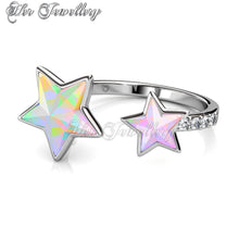 Swarovski Crystals Dual Etoile Ring - Her Jewellery