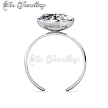 Swarovski Crystals Elliptic Ring - Her Jewellery