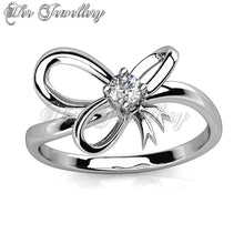 Swarovski Crystals Posie Ribbon Ring - Her Jewellery