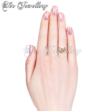 Swarovski Crystals Posie Ribbon Ring - Her Jewellery