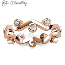 Swarovski Crystals Seesaw Ring - Her Jewellery