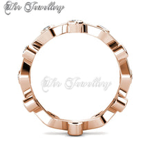 Swarovski Crystals Seesaw Ring - Her Jewellery