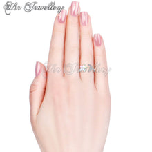 Swarovski Crystals Shiny Night Ring - Her Jewellery