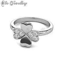 Swarovski Crystals Sweet Clover Ring - Her Jewellery