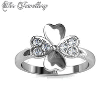 Swarovski Crystals Sweet Clover Ring - Her Jewellery