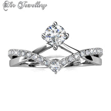 Swarovski Crystals Tiara Ring - Her Jewellery