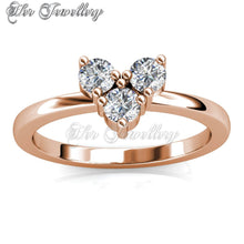 Swarovski Crystals Troika Ring - Her Jewellery