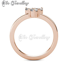 Swarovski Crystals Troika Ring - Her Jewellery