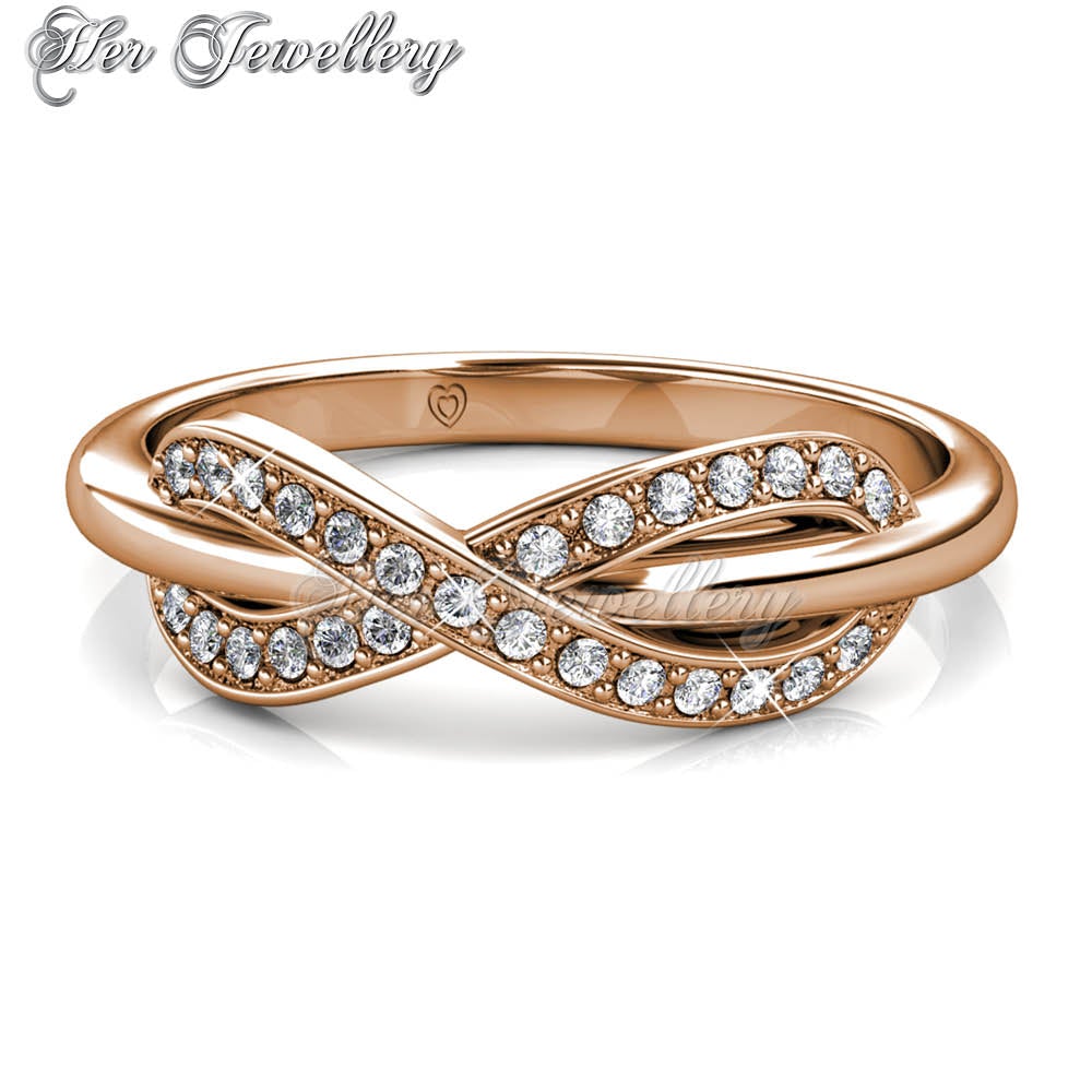 Swarovski Crystals Trist Ring (Rose Gold) - Her Jewellery