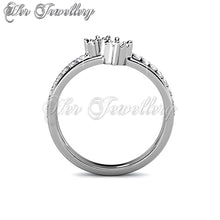 Swarovski Crystals Twin Royal Ring - Her Jewellery
