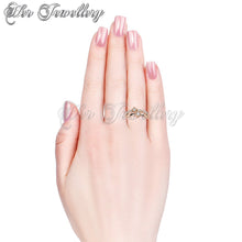 Swarovski Crystals Twin Royal Ring - Her Jewellery