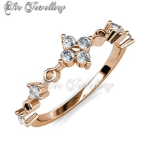 Swarovski Crystals Vayne Ring (Rose Gold) - Her Jewellery