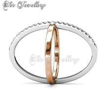 Swarovski Crystals X Duo Ring - Her Jewellery