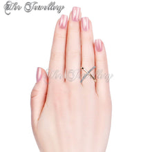 Swarovski Crystals X Duo Ring - Her Jewellery