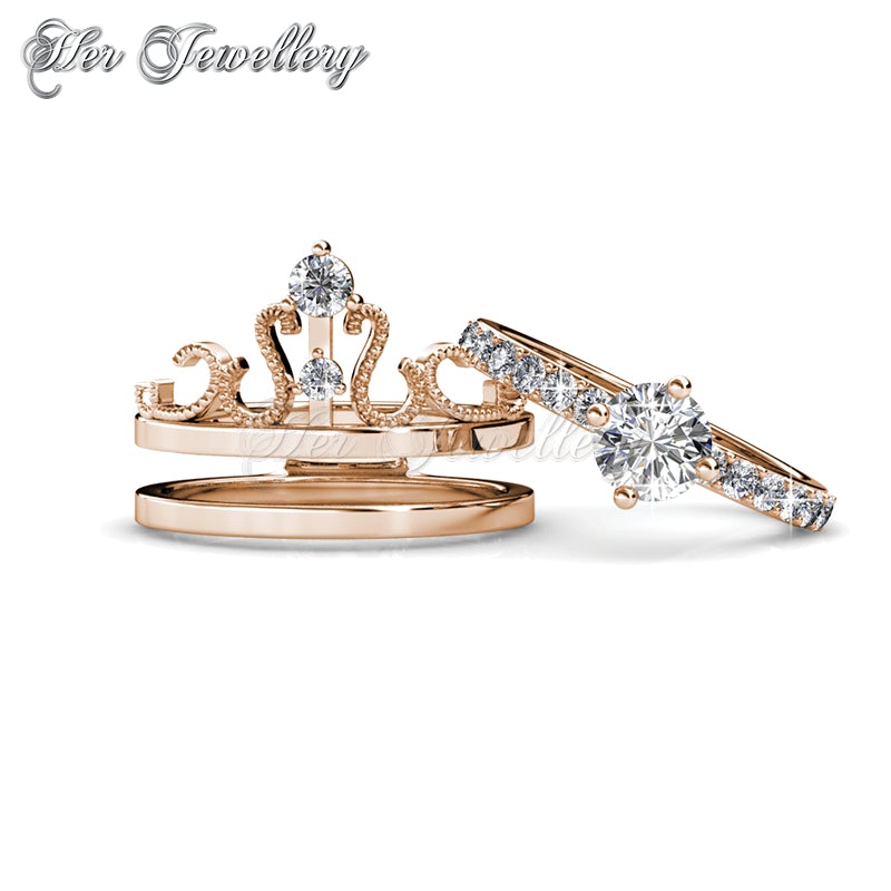 Swarovski Crystals Royalty Ring (Rose Gold) - Her Jewellery