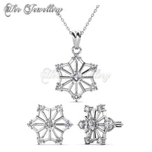 Swarovski Crystals Snowflakes Set - Her Jewellery