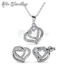 Swarovski Crystals Vena Love Set - Her Jewellery