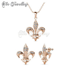 Swarovski Crystals Medieval Set (Rose Gold) - Her Jewellery
