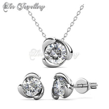 Swarovski Crystals Rose Crystal Set - Her Jewellery