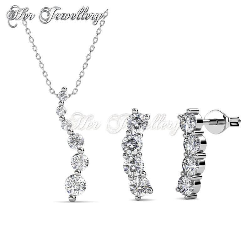 Swarovski Crystals Curl Set - Her Jewellery