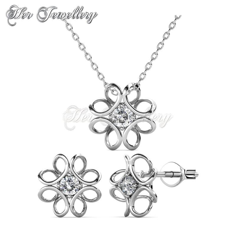 Swarovski Crystals Daffodil Set - Her Jewellery