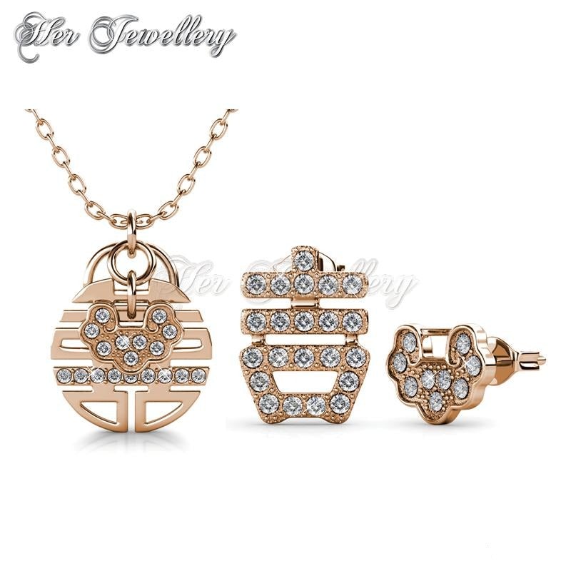 Swarovski Crystals Happiness Set - Her Jewellery