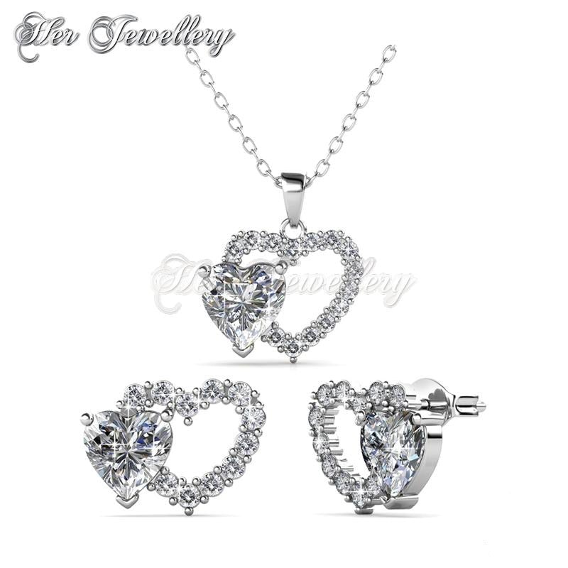 Swarovski Crystals Dear Love Set - Her Jewellery