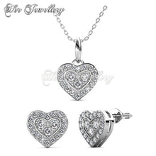 Swarovski Crystals Brilliant Love Set - Her Jewellery