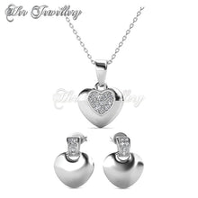Swarovski Crystals Love Tag Set - Her Jewellery