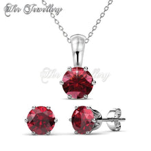 Swarovski Crystals Birth Stone Set (January) - Her Jewellery