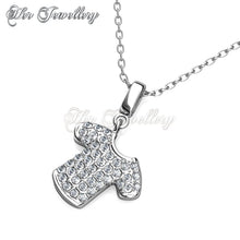 Swarovski Crystals Tee Pendant - Her Jewellery