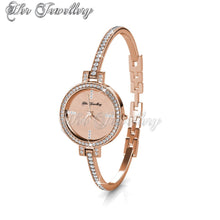 Swarovski Crystals Bangle Watch - Her Jewellery