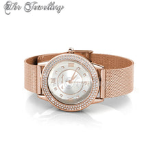 Swarovski Crystals Dawn Metallic Watch (Rose Gold) - Her Jewellery