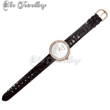 Swarovski Crystals Leather Watch - Her Jewellery
